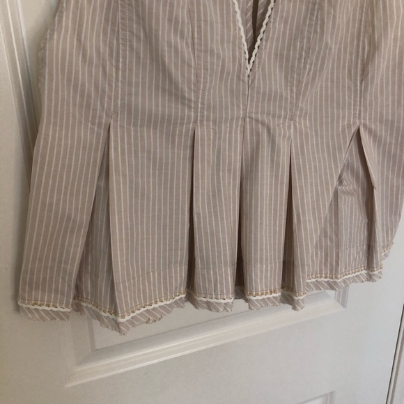 NWOT Free People Good Feels Striped Peplum Top Sz medium sleeveless summer - Picture 9 of 15